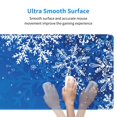 thumbnail image 5 of Pofeuu Blue Christmas With Snowflakes Print Desk Mat for Keyboard and Mouse，Computer Desk Matt for Desktop，Large Mouse Pad for Desk，Desk Pads on Top of Desks 12x31.5in, 5 of 8