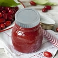 thumbnail image 2 of Wide-Mouth Reusable Plastic Jar Lids 12-Pack - Non-Slip Canning Jar Caps for Mason Jars, Juicing Bottles - Durable 3.54 Inch Airtight French Countryside Design (Tamper-Evident), 2 of 4