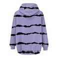 thumbnail image 3 of BXINGOHAI Hooded Sweatshirts for Women Full Zip Hoodies Shirts Casual Drawstring Top Thin Fleece Sweatshirt With Pockets Today Sales Purple,XXL, 3 of 3