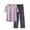 507_Pink, variant on Jxximdong Pajamas for Women Set Round Neck Short Sleeve Pants Solid With Chest Mat Casual Sleepwear Set Beige Loungewear L