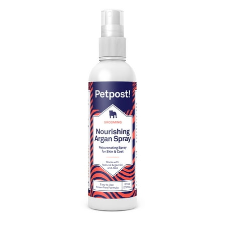 UPC: 0859654006346 | Petpost | Waterless Argan Shampoo Spray for Dogs with Sensitive Skin – Naturally Nourishing Coat Cleaner & Deodorizer for Healthier Shinier Fur – Rinse Free Formula