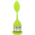 thumbnail image 1 of Silicone Stainless Steel Cute Tree Leaf Shape Tea Infuser Ball Filter Strainer(Yellow Green), 1 of 14