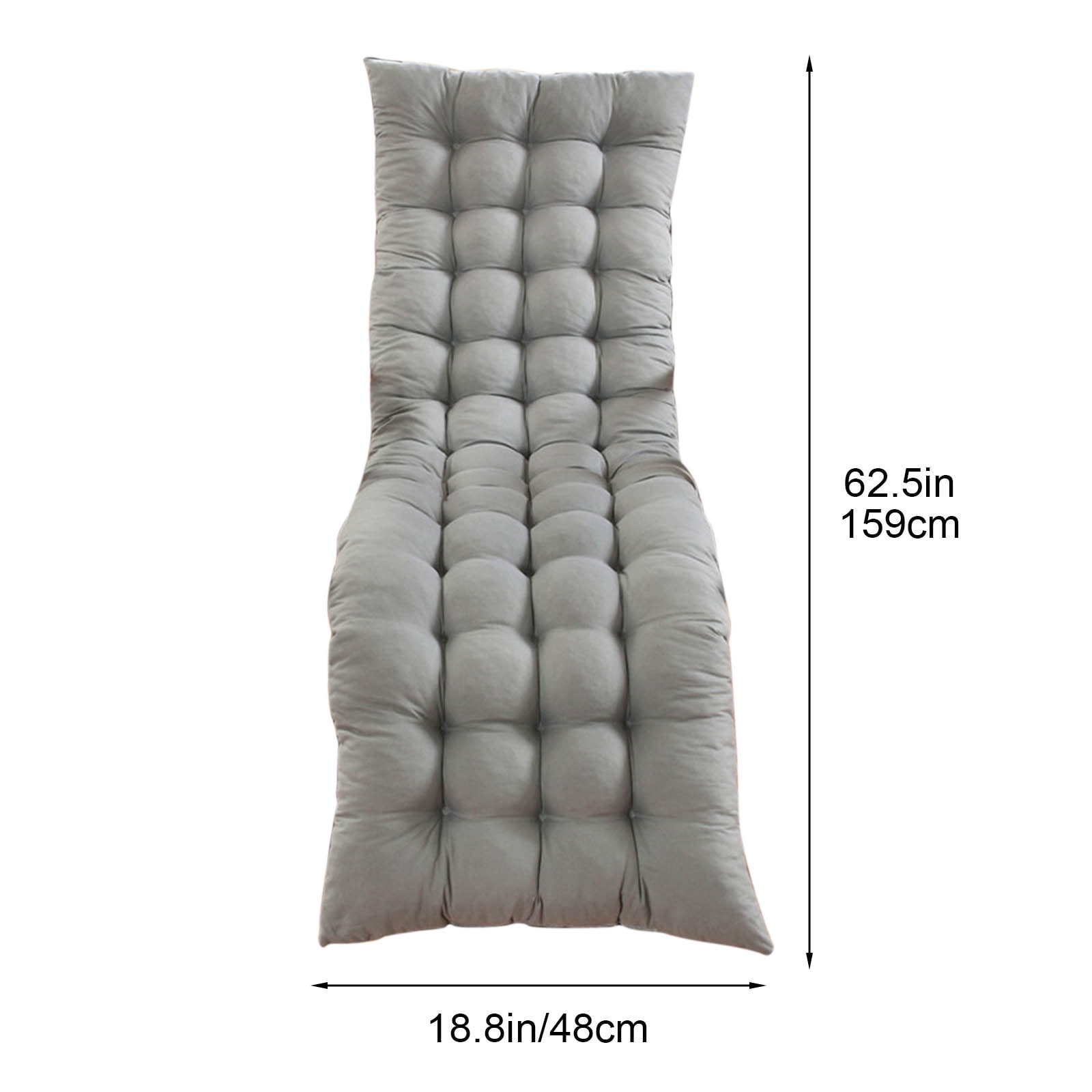 Muecwrye Outdoor Cushions Clearance, 63"x20" Chaise Lounge Cushions, Office Chair Cushion, Lounge Chair Cushion for Lawn Pool Outdoor Indoor Patio Home Furniture