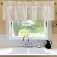 thumbnail image 6 of Modern Themed Window Valance for Kitchen, Yellow Line Waves Irregular Lines Minimalism Rod Pocket Short Curtain for Small Windows, Light Filtering Decorative Valance, 42 x 12 Inch, 1 Panel, 6 of 9
