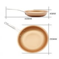 thumbnail image 6 of Frying Pan , Nonstick Copper Frying Pan with Titanium Ceramic Interior, Nonstick Frying Pans, Nonstick Skillet , Copper Pans Nonstick, Induction Compatible,Round, 6 of 7
