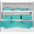 thumbnail image 6 of Weave 9 Piece Basket Set - Aqua, 6 of 7