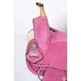thumbnail image 6 of Hilason Western Horse Flex Tree Barrel Trail In Suede Leather Saddle Pink, 6 of 8