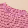 thumbnail image 6 of GYRATEDREAM Newborn Infant Baby Girl Knit Sweater Crewneck Long Sleeve Pullover Top Sweatshirt Toddler Fall Winter Clothes, 6 of 9