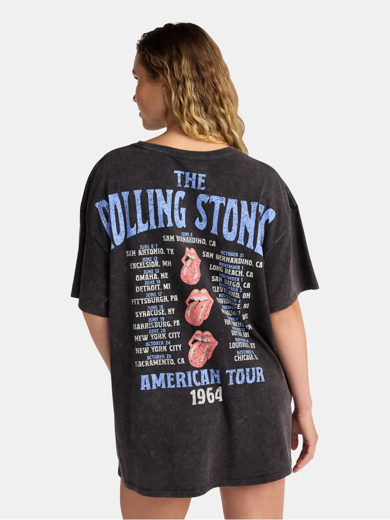 Rolling Stones Women's Oversized Sleep Shirt, Sizes XS-XXXL