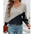 thumbnail image 6 of Warm Shirts for Women, Lightweight Sweaters for Womens Comfy Women's Sweaters Casual Pullover Knitted Thin Long Sleeve Sweater Fashion Gym, Yoga, Workout, Running, Daily Leisure,Workwear, 6 of 7
