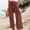 01 Brown, variant on Hicidod Women Summer Pants with Pockets High Waisted Cotton Linen Palazzo Pant Loose Fit Wide Leg Long Lounge Solid Trendy Trousers