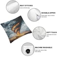 thumbnail image 4 of Patifu Comic Tornado Throw Pillow Covers,Poor House Pillow Covers Old Barn Door Decorative Pillow Covers,Natural Disasters Cushion Covers,Village Decorative Accent Pillow Cases,Brown 12x12in, 4 of 5