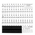 thumbnail image 1 of Pegatinas para teclado de piano de 88/61/54/49/37 teclas, pegatinas de notas para teclado de piano, pegatinas de letras extraíbles, etiquetas de notas para teclado electrónico transparente, 1 of 5