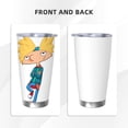 thumbnail image 3 of Vaso de 20 oz de Hey Arnold, taza de viaje para café con aislamiento al vacío de acero inoxidable, taza de café, taza de viaje con tapa, taza térmica para exteriores, 3 of 8