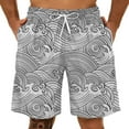 thumbnail image 1 of WILLBEST Pantalones Cortos Deportivos de Verano para Hombre, de Talla Grande, con Estampado 3D, 1 of 3