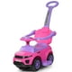 thumbnail image 1 of Costway Coche de paseo 3 en 1 Cochecito para niños pequeños Coche deslizante con música Rosa, 1 of 4