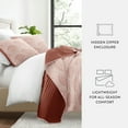 thumbnail image 3 of Ultra Soft Lightweight Quilt Sets in Scalloped Terracotta for Twin/TwinXL Bedding by Comfort Canopy, 3 of 16