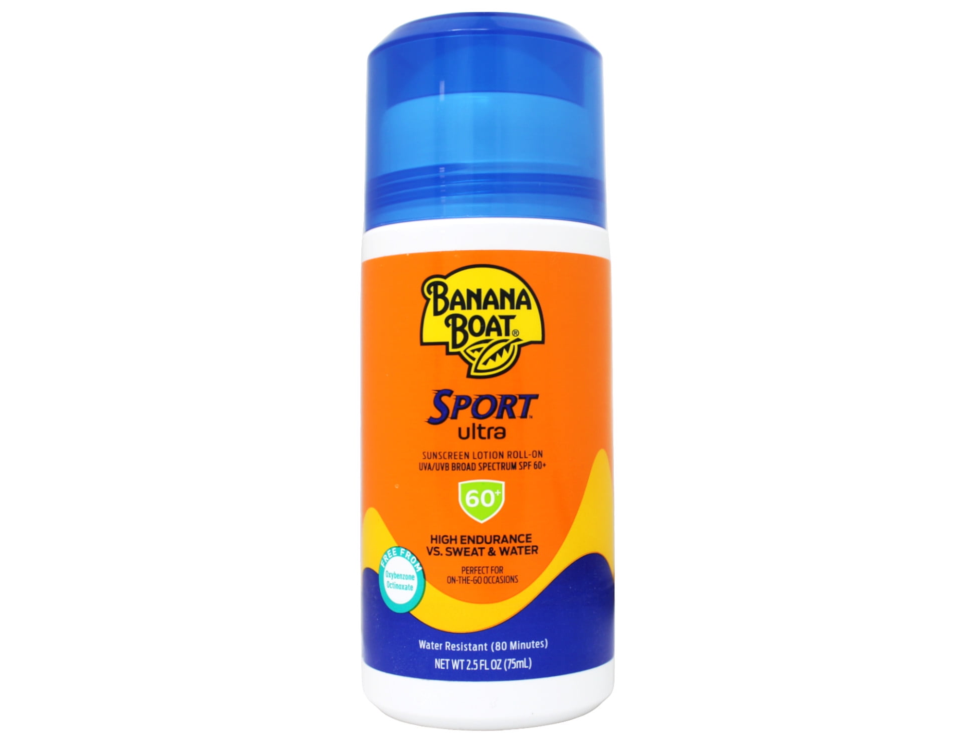 3 Pack - Banana Boat Sport Ultra Sunscreen Lotion Roll-On 2.5 Oz, 60 SPF, Water Resistant (80 Minutes) Sunblock, Superior Endurance VS Sweat & Water