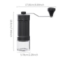 thumbnail image 4 of KharWette Portable Manual Coffee Grinder Conical Burr for Espresso French Press Pour Over Double Bearing Externally Adjustable Ceramic Burrs Capacity 25g, 4 of 8