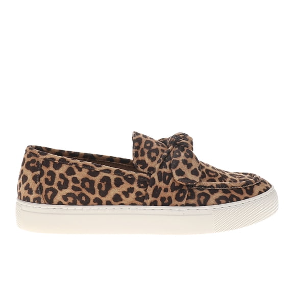 Corkys Womens Why Knot Leopard Print Slip On Athletic Sneakers Casual Shoe