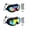 Aqua & Birght Rose, variant on AEGEND Adult Swim Goggles 2 Pack with Bungee Strap, Anti-Fog No Leak Wide View Swimming Goggles, UV Protection, Quick Adjust for Men & Women