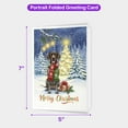 thumbnail image 5 of Merry Christmas German Shorthaired Pointer Snowy Winter with Tree Decorations 5x7in Folded Greeting Card GSP Lover Dog Gift Single Note Card with Envelope - 12020, 5 of 5