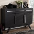 thumbnail image 2 of Baxton Studio Ashfield Buffet en Bois en Brun Foncé, 2 of 11