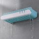 thumbnail image 4 of Estante de ducha de plástico sin perforaciones, organizador de ducha autoadhesivo de pared, azul/rosa, 4 of 7