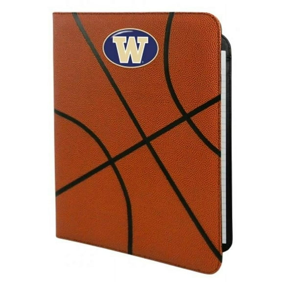 Washington Huskies Classic Basketball Portfolio - 8.5 in x 11 in