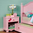 thumbnail image 2 of Furniture of America Jevi Transitional Solid Wood 1-Drawer Youth Nightstand by  Pink, 2 of 5