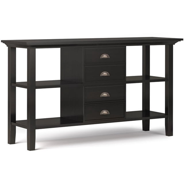 Allora Table Console Transitionnelle en Bois 54 Pouces Couleur Noyer
