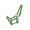 Lime, variant on 2-Ply Medium/Large Pony Nylon Halter w/ Crystals (Lime)