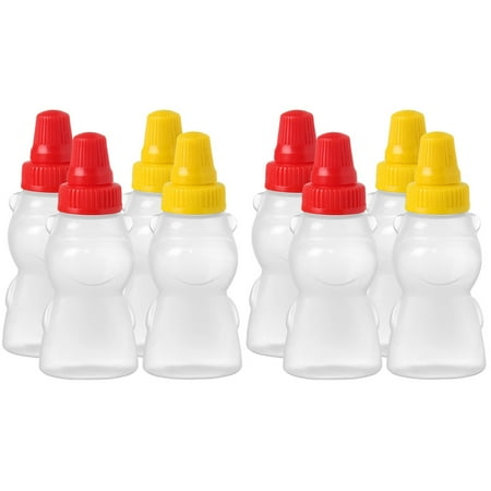 

BESTONZON 8 pcs Mini Sauce Bottles Tiny Squeeze Bottles Household Squeeze Bottles For Sauce