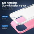 thumbnail image 2 of Apple iPhone 13 Pro Max Case Heavy-Duty Shockproof Military-Grade Dual Layer Wireless Charging Support Phone Case for Apple iPhone 13 Pro Max Case 6.7" Women(White/Pink), 2 of 14
