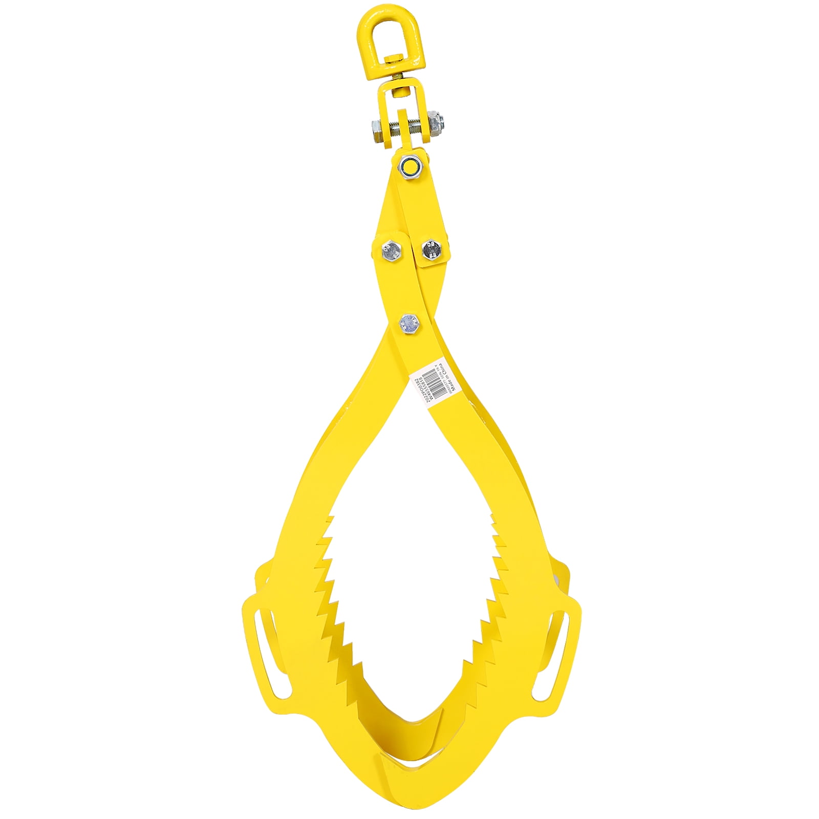 4 Claw Logging Tongs 32” Opening, 3300 Lb Capacity Grabber for Skidding & Lifting Firewood, Timber, Poles with Truck, Tractor, ATV - Red Powder Coated, Heavy Duty Logging Tool