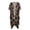 Colorful Pineapple Pattern Design, variant on Polyester Long Kimono Swimsuit Cover Up for Beach Casual Fashion The Image of the British Flag