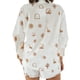 thumbnail image 5 of VISgogo - Conjunto de dos piezas para mujer, blusa estampada con botones de manga corta y cuello vuelto + pantalones cortos con cintura elástica VISgogo moda, 5 of 6