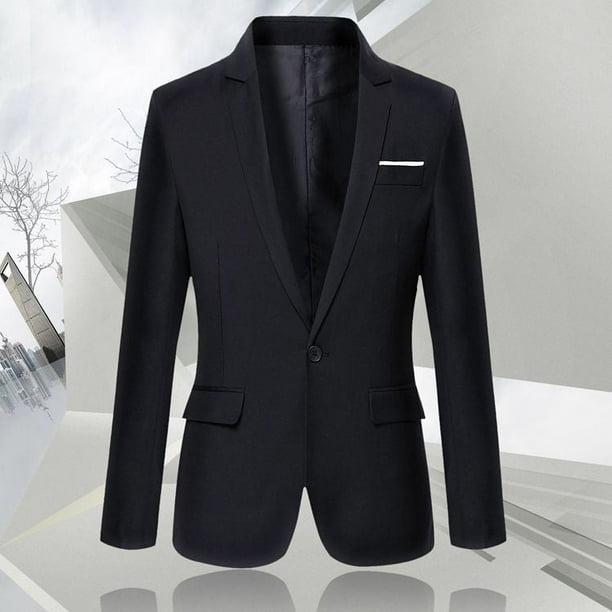 Traje de talla grande para hombre, estilo coreano, informal, ajustado, de una sola fila, con un botón, para jóvenes, chaqueta de primavera y otoño, traje pequeño