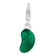 thumbnail image 1 of 925 Sterling Silver Green Jelly Bean Necklace Pendant Charm Food Drink, 1 of 5