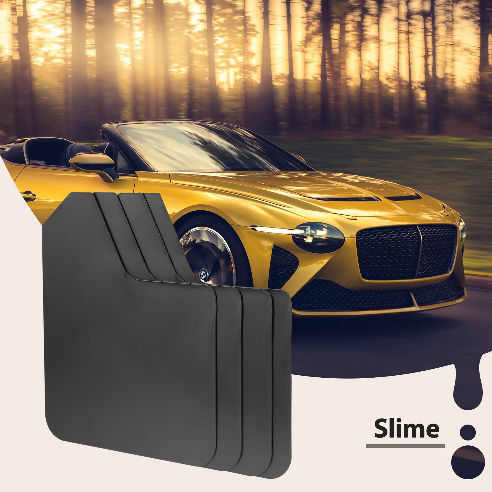4Pcs Universal Mud Flaps for Car Pickup Van Truck Mudflaps Mudguards Splash Guards with Screw