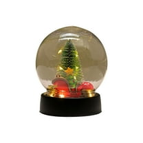 HCTSHG Christmas Snow Globe, Snow Globe Water Ball with LED Lights, Snowman, Santa Claus, Holiday Glitter Globe for Xmas Home Decoration Holiday Party Gifts