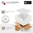 thumbnail image 5 of Stylish Vessel 14.12" White Porcelain Round Bathroom Sink P-229H, 5 of 10