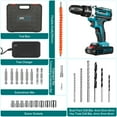 thumbnail image 4 of 21V Cordless Drill Set, UNTIMATY Power Drill Set with Battery and Charger, Electric Drill Home Improvement, 3/8'' Keyless Chuck, 25+3 Torque Setting, Drill Bits, LED&Variable Speed, 4 of 11