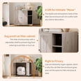 thumbnail image 5 of Large Cat Litter Enclosure with Litter Collector, Enclosure for Self-Cleaning Litter Boxes,Adjustable Shelf for Dog Proof,Charging Station, Large Hidden Litter Box for Cat, Cat House, 5 of 7