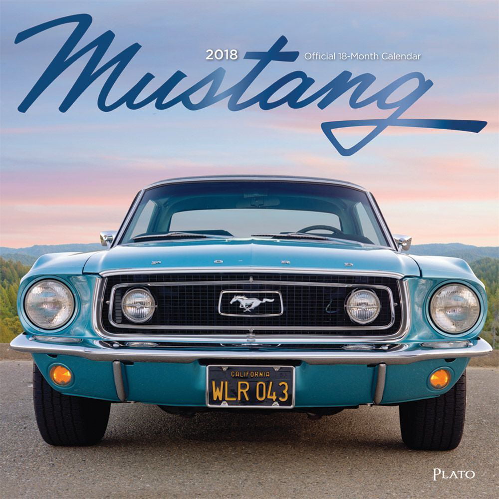 Mustang Wall Calendar, 2018 Mustang by BrownTrout - Walmart.com