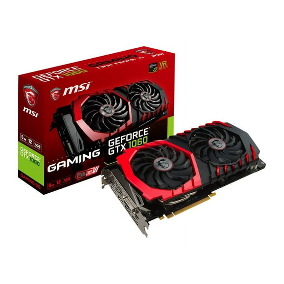 MSI GTX 1060 GAMING 6G - Graphics card - GF GTX 1060 - 6 GB GDDR5 - PCIe 3.0 x16 - DVI, HDMI, 3 x DisplayPort