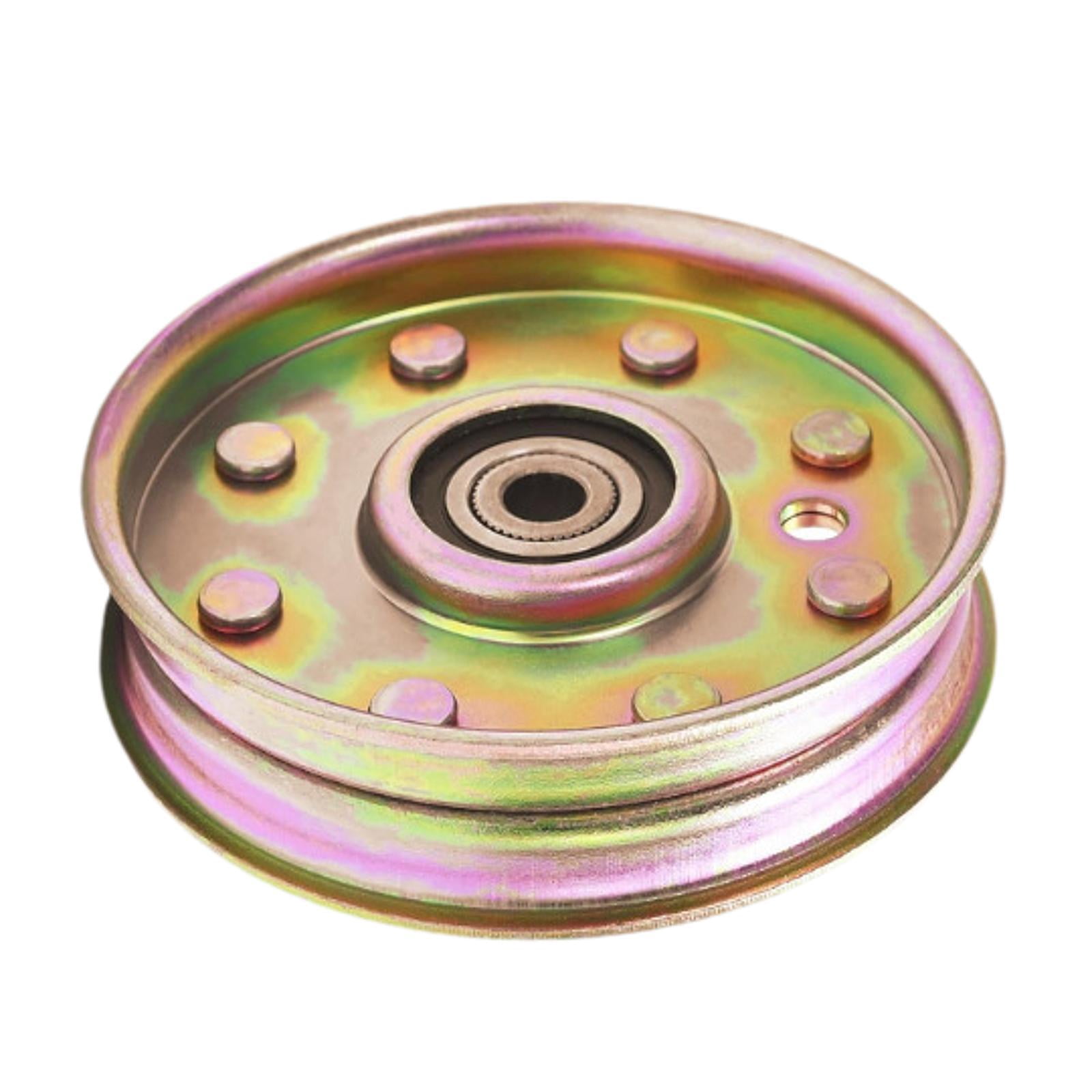 koolsoo Flat Idler Pulley 01004081 Easy Installation Lawn Mower Part Yard Machine Patio Drive Idler Pulley Component 02005077 Replace