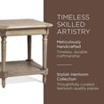 thumbnail image 4 of Open Box Maven Lane Pullman Square Wooden Side Table in Antiqued Grey Finish, 4 of 6