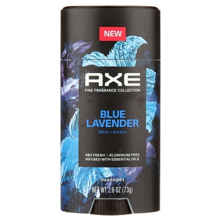 Axe Fine Fragrance Collection Men's Deodorant Stick, Blue Lavender Aluminum-Free, 2.6 oz