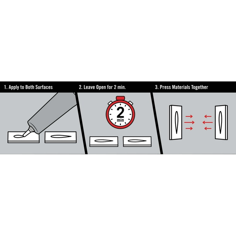 Gorilla 0.2 oz. Clear Grip Contact Adhesive Minis 4 Tubes (6-pack)